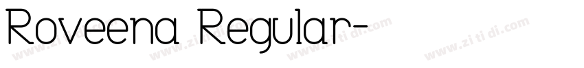 Roveena Regular字体转换
